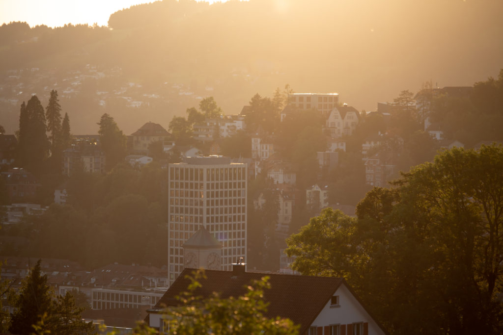 St.Gallen im Abendlicht